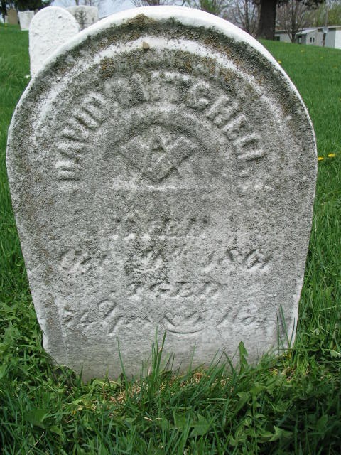 David Mitchell tombstone